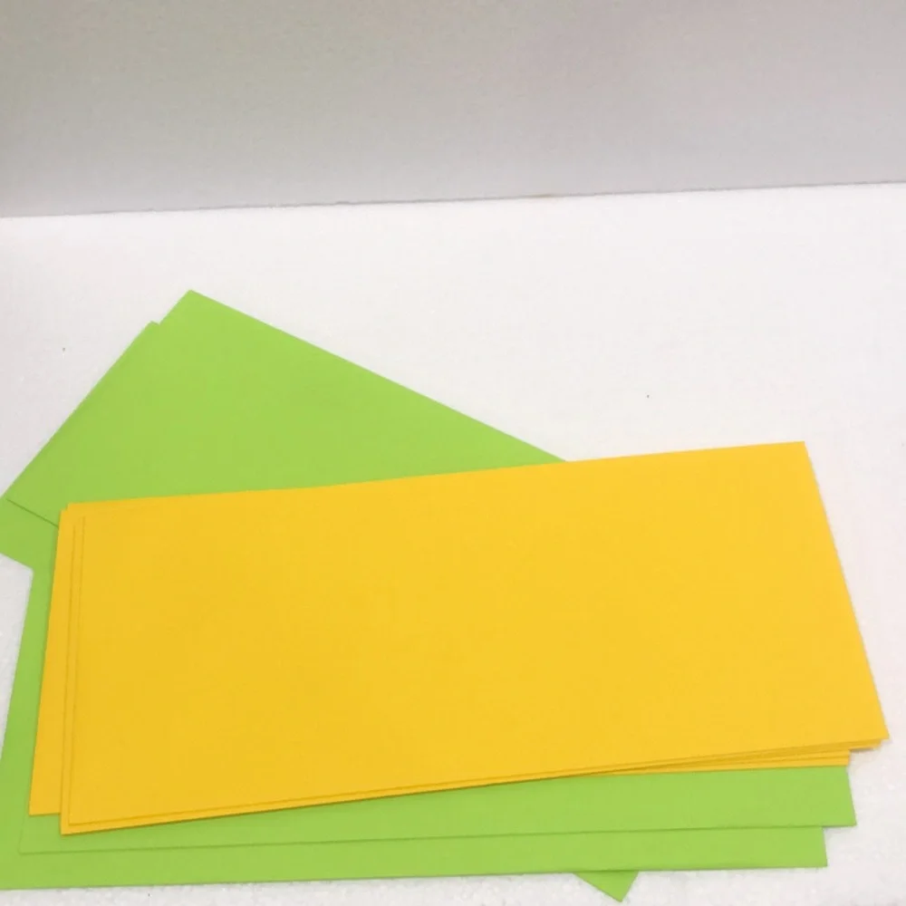 Vibrant Yellow and Green Envelopes bundle of 10